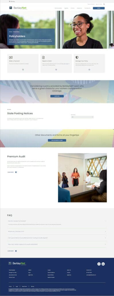 Berkley Net Web Design Project