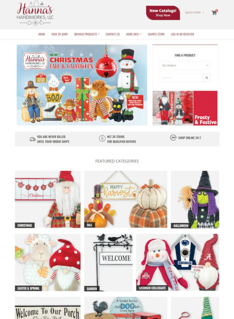 Hanna's Handiworks LLC Web Design Project