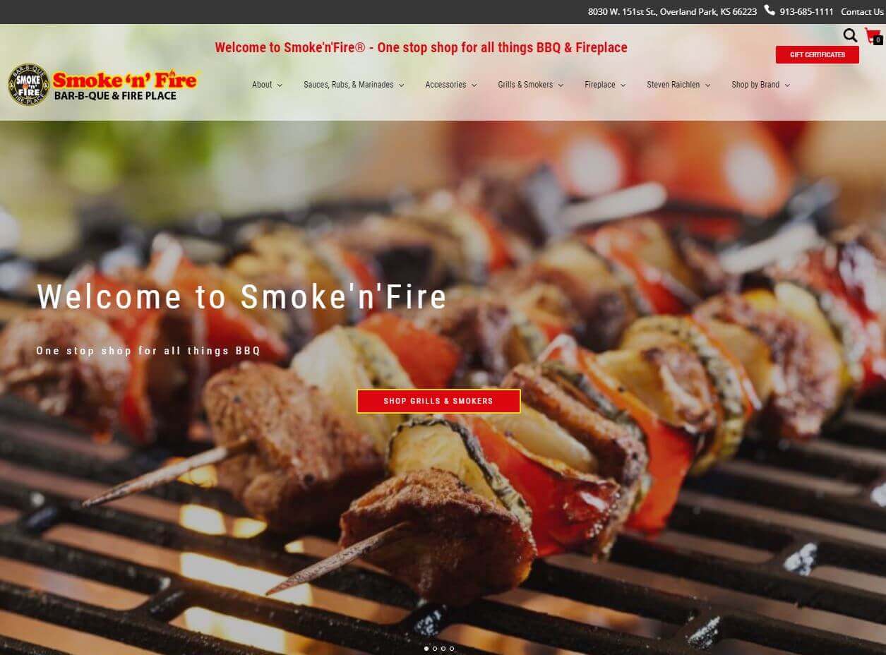 KC web design project for SmokeNFire