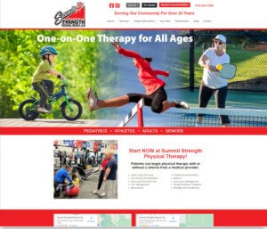 Summit Strength Physical Therapy Web Design Project