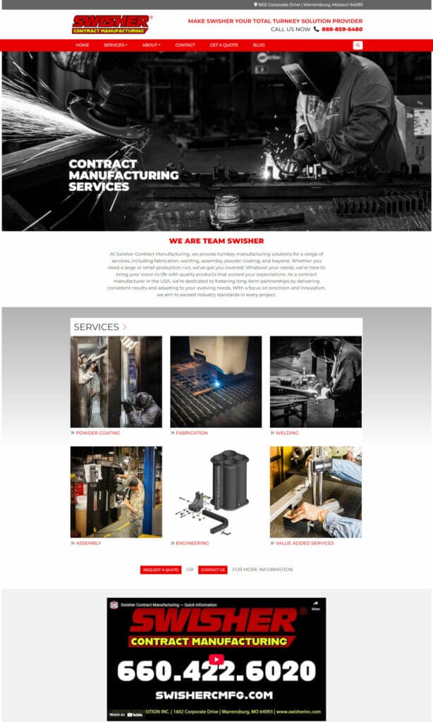 swishercmfg Swisher Contract Manufacturing