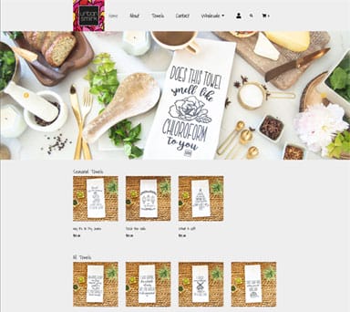 Home page layout for E-Commerce