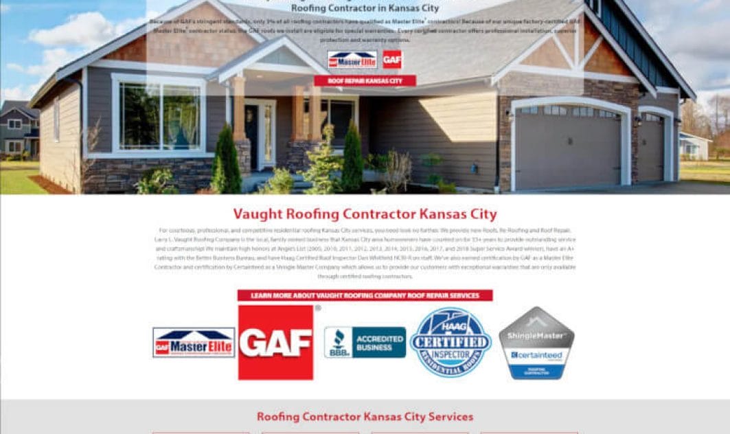 New Kansas City Web Design for Vaught