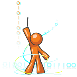 Net CIM Plugin Web Development Programming Orange Guy Mascot